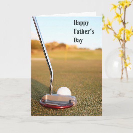 Het Golf van vaderdag Kaart (Gele Bloem)