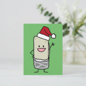 Het Golven van Burrito van Kerstmis de Vakantie Feestdagenkaart (Staand voorkant)