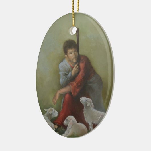 Het Good Shepherd Ceramic Ornament (Links)