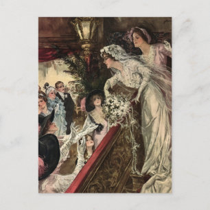 Het gooien van de Bouquet Briefkaart