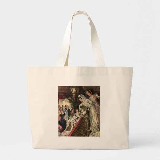 Het gooien van de Bouquet Grote Tote Bag (Voorkant)