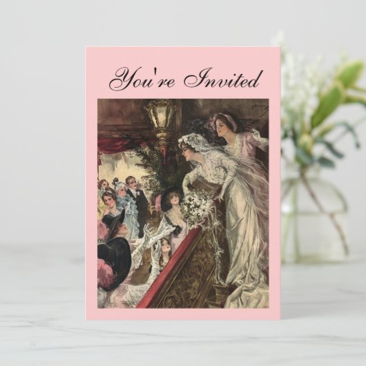 Het gooien van de Bouquet Kaart (Staand voorkant)