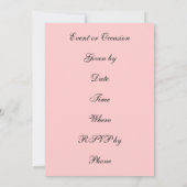 Het gooien van de Bouquet Kaart (Achterkant)