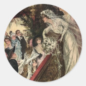 Het gooien van de Bouquet Ronde Sticker (Voorkant)