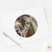 Het gooien van de Bouquet Ronde Sticker (Envelop)
