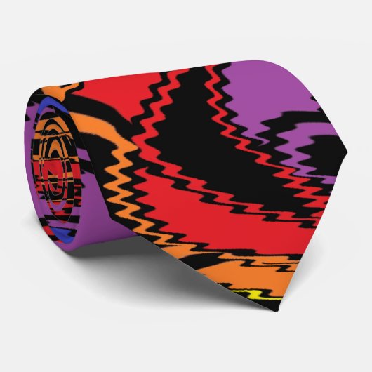 Het gooien van de regenboog stropdas (Opgerold)