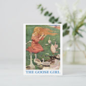 Het goose Girl Briefkaart (Staand voorkant)