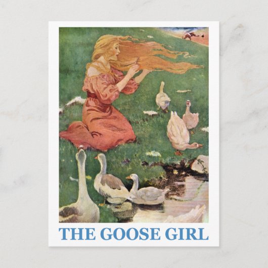 Het goose Girl Briefkaart (Voorkant)