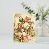 Het goose Girl Briefkaart (Staand voorkant)