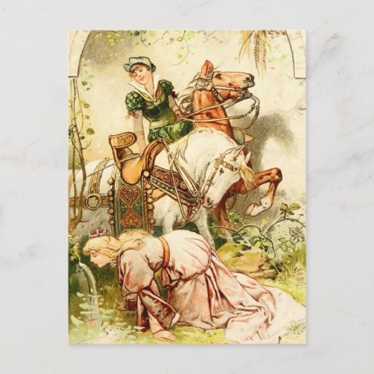 Het goose Girl Briefkaart (Voorkant)