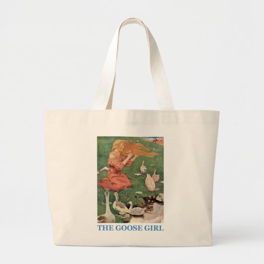 Het goose Girl Grote Tote Bag (Voorkant)