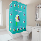 Het Gordijn van de Douche van de vlinder en van de (In situ)