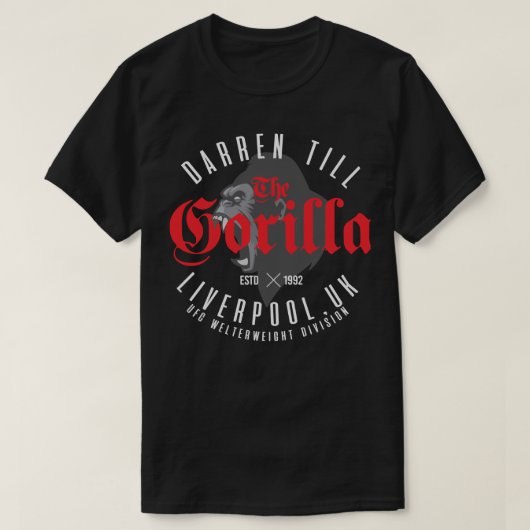 Het Gorilla Darren Till Classic T Shirt (Design voorkant)