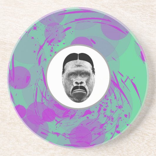 Het Gorilla-Onderzetter Zandsteen Onderzetter (Voorkant)