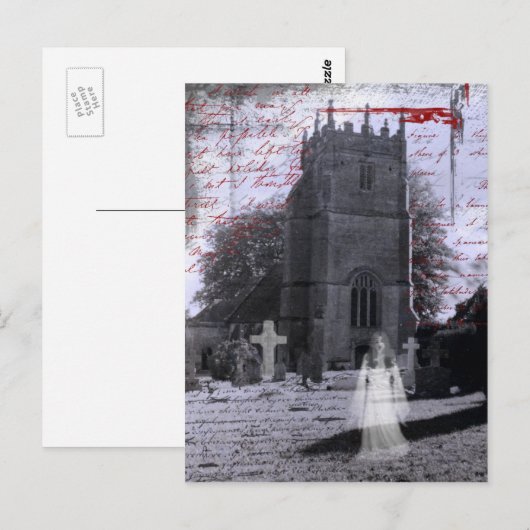 Het gothic Achtervolgde Briefkaart van de (Voorkant / Achterkant)