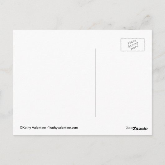 Het gothic Achtervolgde Briefkaart van de (Achterkant)