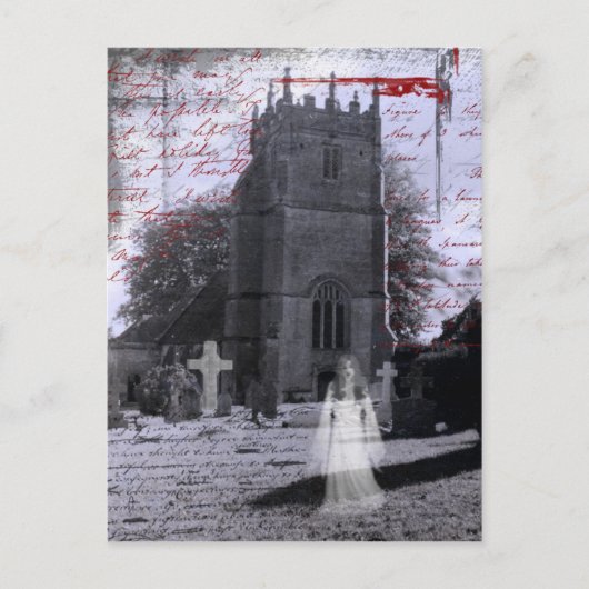 Het gothic Achtervolgde Briefkaart van de (Voorkant)