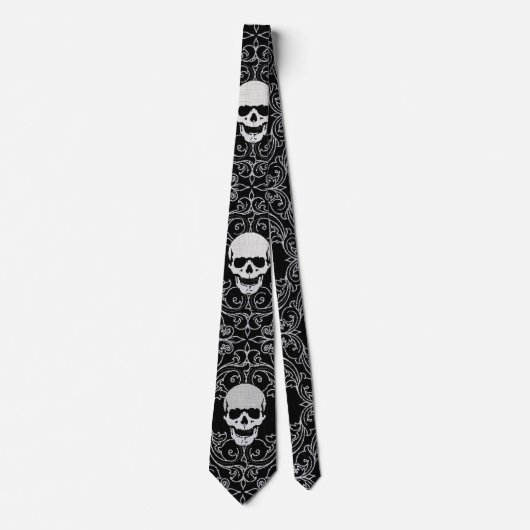 Het Gothic Skulls Gentleman's Stropdas (Voorkant)