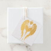 Het gotische hart van vuur en goud. bedankjes labels (Met doos)