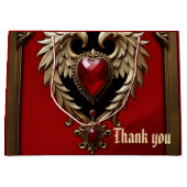 Het gotische hart van vuur en goud. groot cadeauzakje (Voorkant)