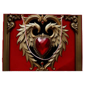 Het gotische hart van vuur en goud. groot cadeauzakje (Achterkant)