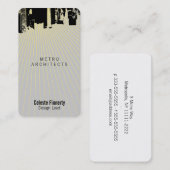 Het Gotische Nieuws Van de binnenstad van de Visitekaartje (Voorkant / Achterkant)