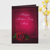 Het gotische Rood nam & de Paarse Kaart van het (Gele Bloem)