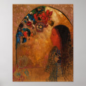 Het gotische venster, Odillon Redon Poster (Voorkant)