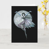 Het gotische Wenskaart van de Fee van de Volle Kaart (Gele Bloem)