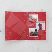 Het goud gelooft de Collage van 4 Foto | Foto van Feestdagen Kaart (Binnen)