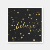 Het goud gelooft Handschrift 3% de Servetten van (Voorkant)