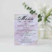 Het goud nam het Menu van het Diner van het (Staand voorkant)