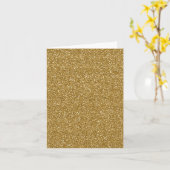Het goud schittert AchtergrondSjabloon Kaart (Gele Bloem)