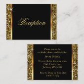 Het goud schittert Confettien Informatiekaartje (Voorkant / Achterkant)