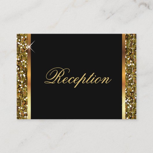 Het goud schittert Confettien Informatiekaartje (Voorkant)