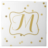 Het goud schittert de Tegel van de Vertoning van Tegeltje (Voorkant)