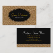 Het goud schittert Mooie Elegante Visitekaartjes (Voorkant / Achterkant)