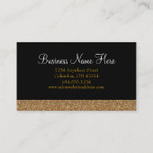 Het goud schittert Mooie Elegante Visitekaartjes (Achterkant)