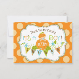 Het Goud van de Jongen van de Pompoen van de Bedankkaart