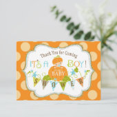 Het Goud van de Jongen van de Pompoen van de Bedankkaart (Staand voorkant)