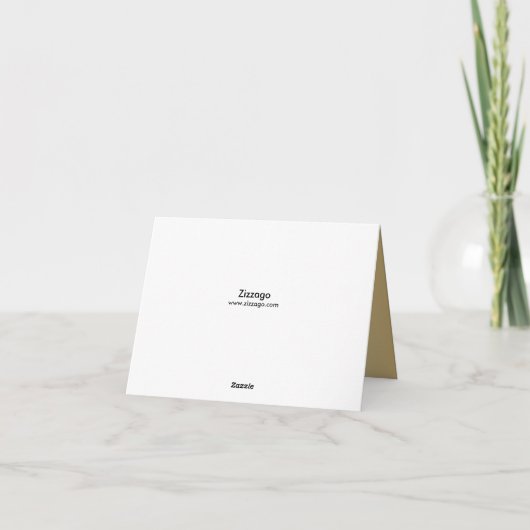 Het Goud van de Maskerade van de kroonluchter Bedankkaart (Achterkant)