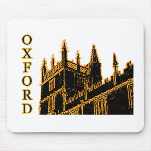Het Goud van de Spiralen van de Bouw van Oxford En Muismat