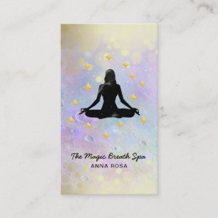 *~ het Goud van de Yoga van de vrouw schittert Visitekaartje