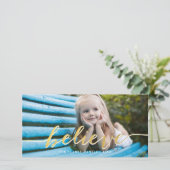 Het Goud van Faux gelooft de Kaart van de Foto van (Staand voorkant)