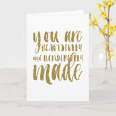 Het Goud van Faux schittert de Inspirerend Kaart (Gele Bloem)