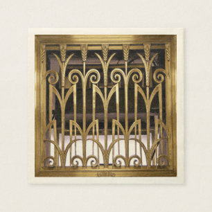 Het Goud van het art deco Servetten