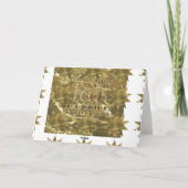 Het Goud van het Jubileum van het Huwelijk van Kaart (Achterkant)