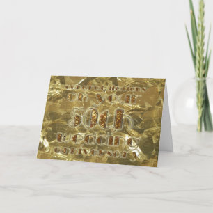 Het Goud van het Jubileum van het Huwelijk van Kaart