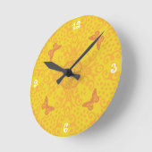 Het Goud van het Medaillon van de vlinder Ronde Klok (Hoek)