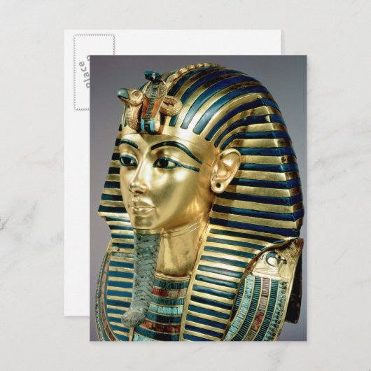 Het gouden begrafenismasker van Tutankhamun Briefkaart (Voorkant / Achterkant)